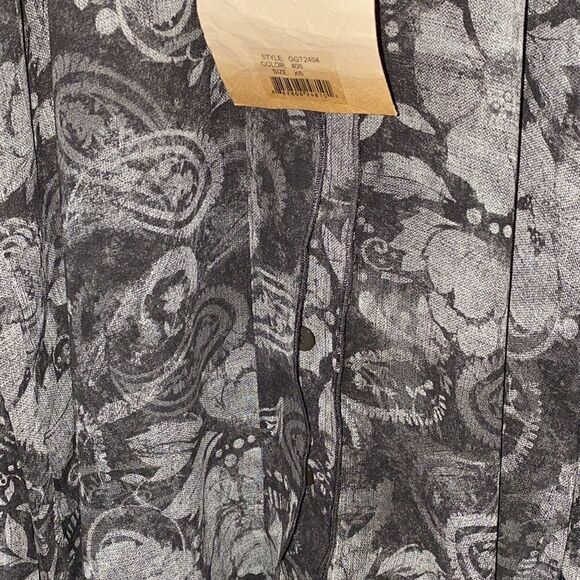 NWT Da-Nang 100% Silk Button Up Sheer Top XS - Picture 3 of 5